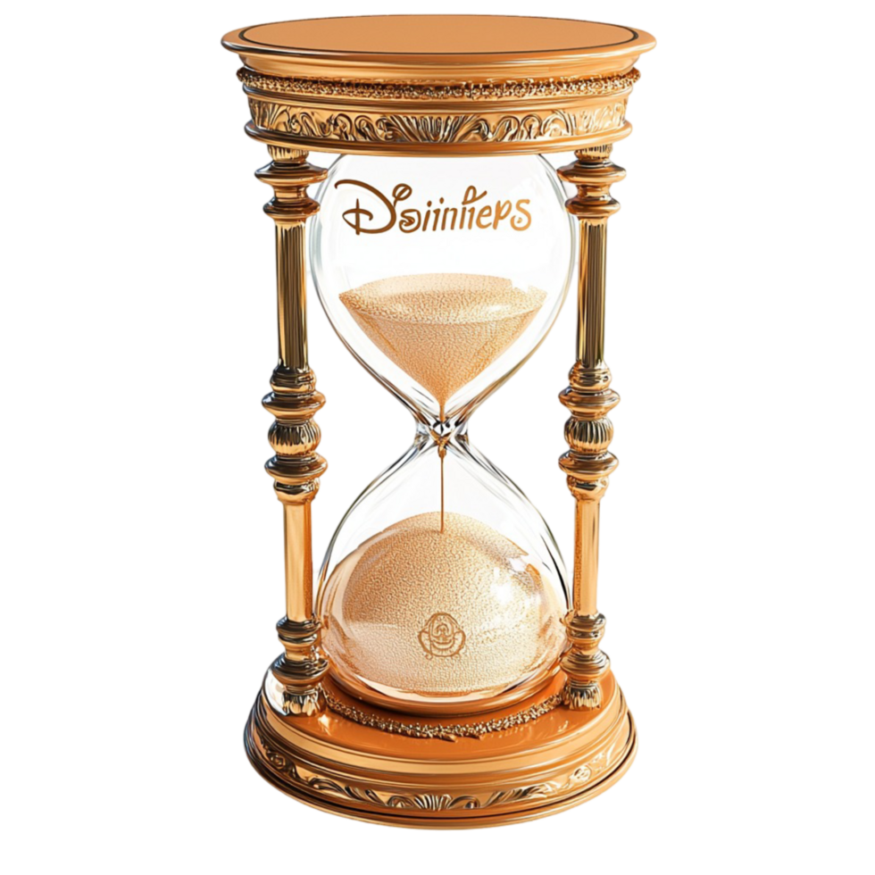 Antique Hourglass Wooden Frame and Elegant Design, A Vintage Timekeeper That Functions as a Whimsical Decorative Element, Perfect for Adding a Touch of Classic Beauty to Your Home or Office, png