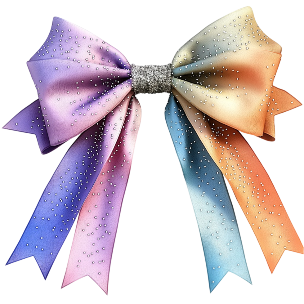 Pastel Ribbon Bow Soft Texture Elegant Design Luxurious Accessory Whimsical Decorative Element Timeless Charm Delicate Accent png