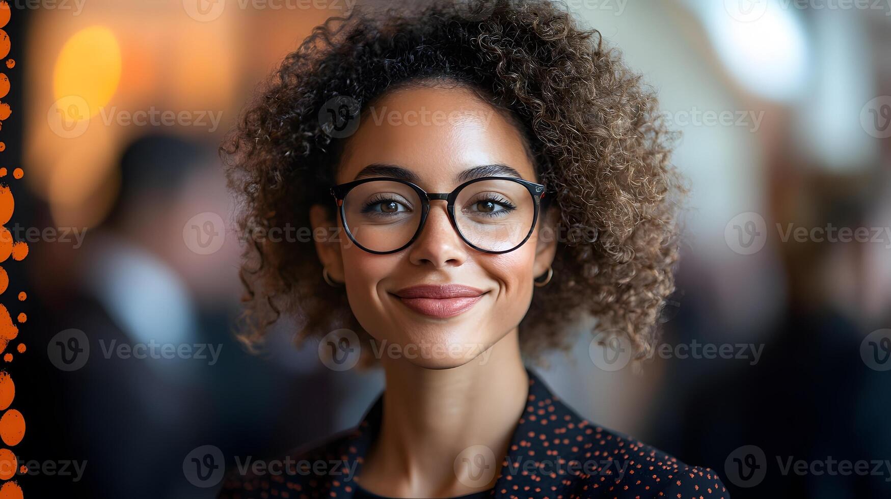 Happy employees networking after a business meeting, engaging conversation, vibrant professional environment photo