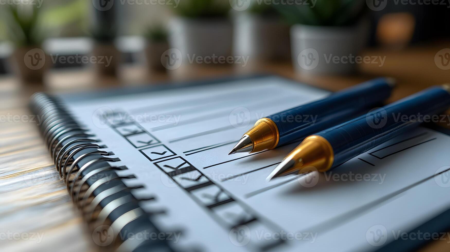 A checklist of stock image requirements displayed on a digital tablet photo
