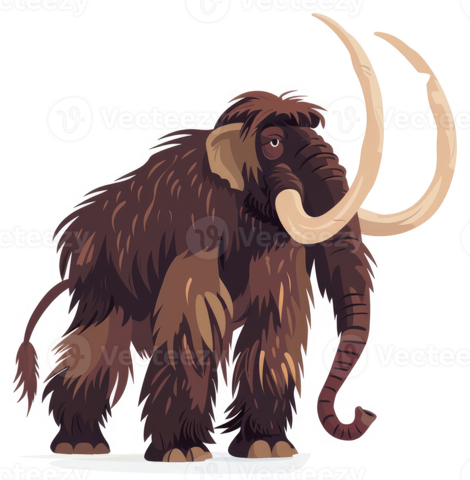 A woolly mammoth, a prehistoric beast of the ice age. png