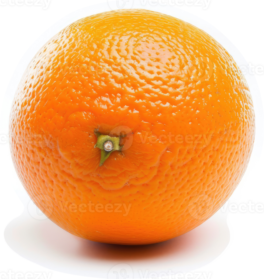 A close-up of a single, vibrant orange. png