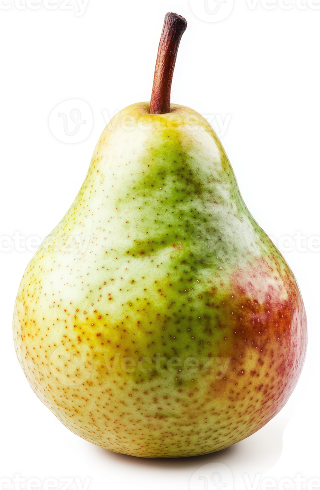 A vibrant pear, showcasing its colorful skin. png