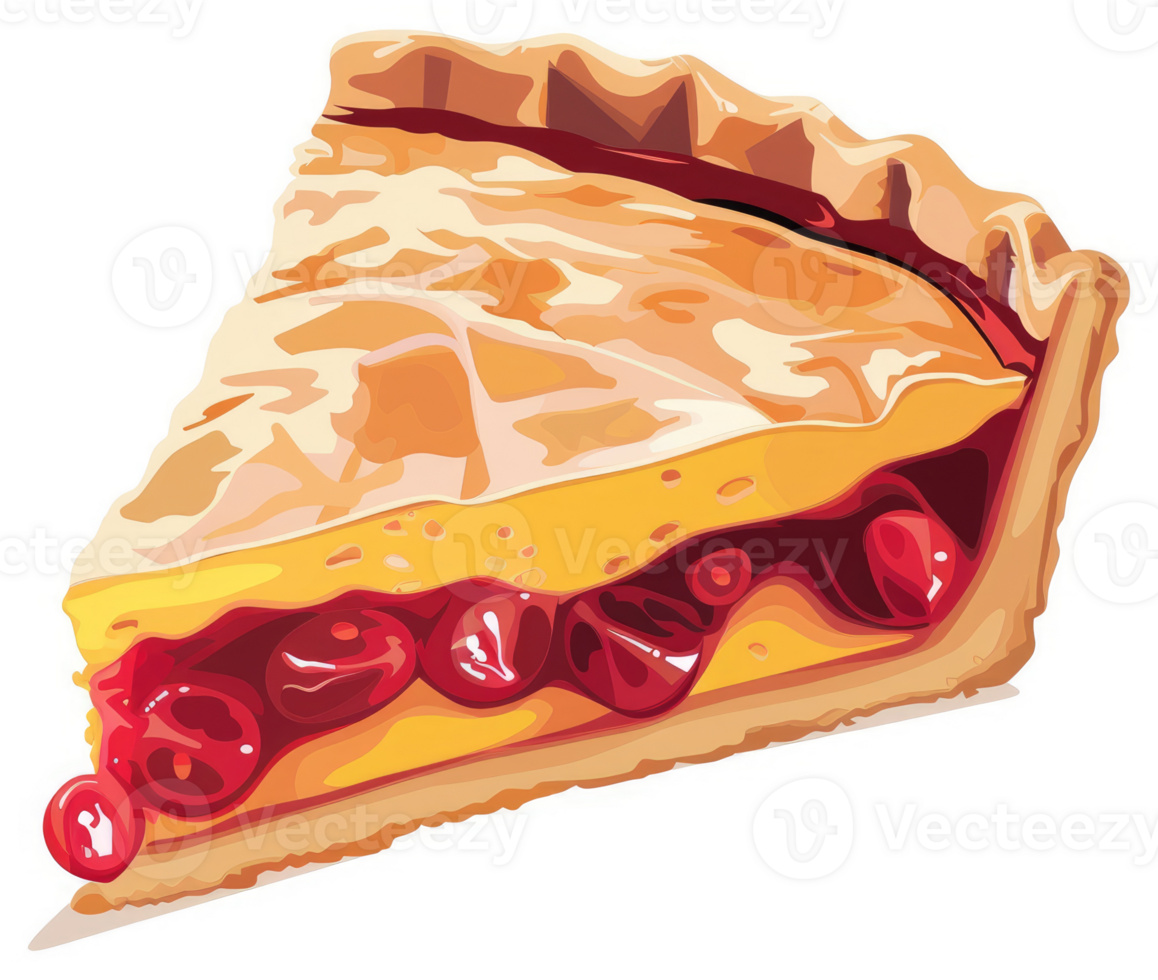 A delectable slice of cherry pie. png