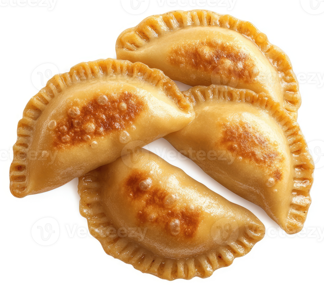 Golden-brown, crispy pierogi, a delicious treat. png