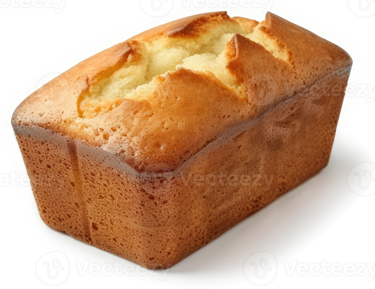 A golden, crumbly loaf cake with a textured top. png