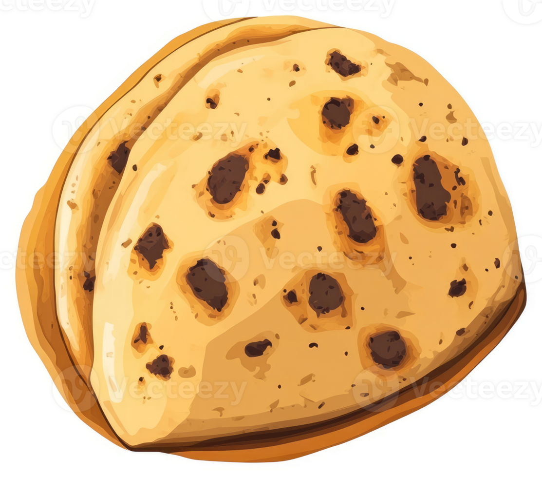 A delicious double chocolate chip cookie. png