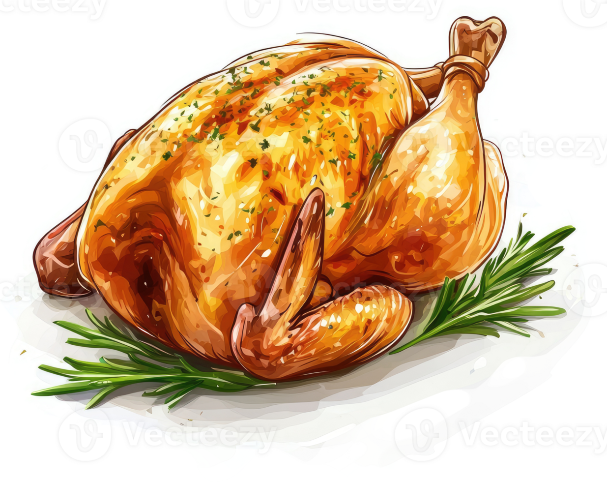 A delicious roasted whole chicken, seasoned and ready to be enjoyed. png