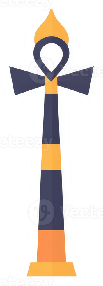 An illustration of the ankh, a symbol of life and immortality in ancient egyptian culture. png