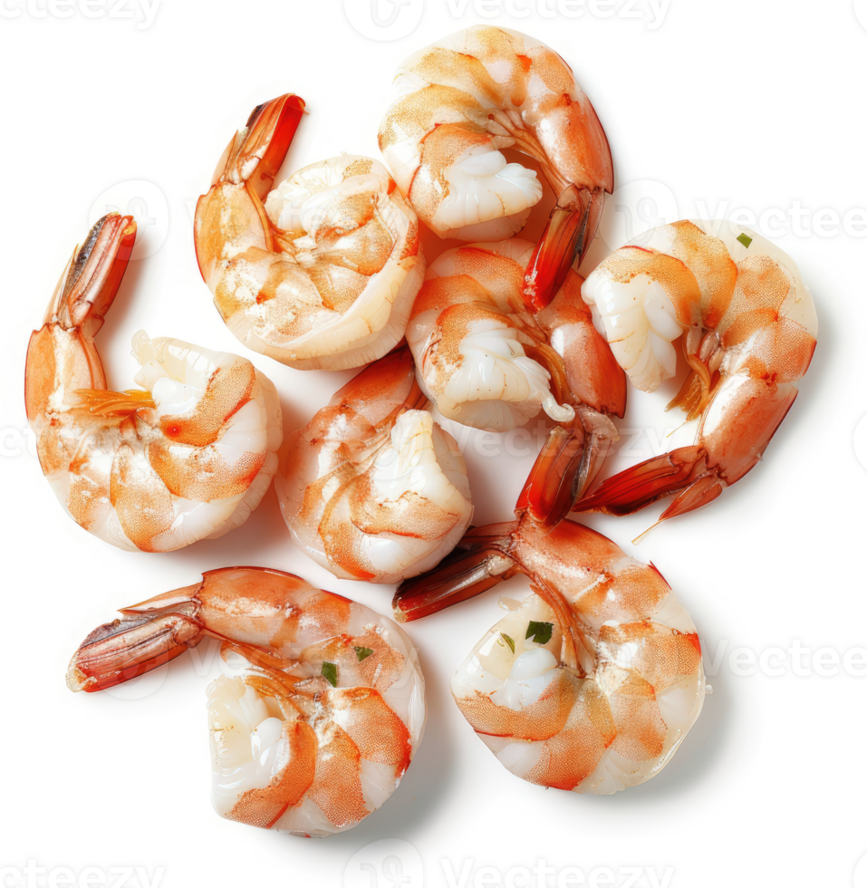 Fresh shrimp, seasoned and ready to eat. png