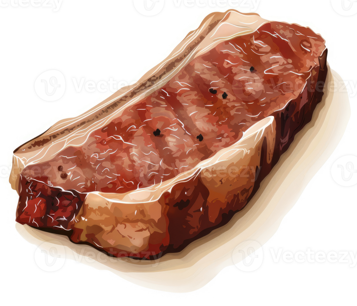 A delectable grilled steak, seasoned and ready to eat. png