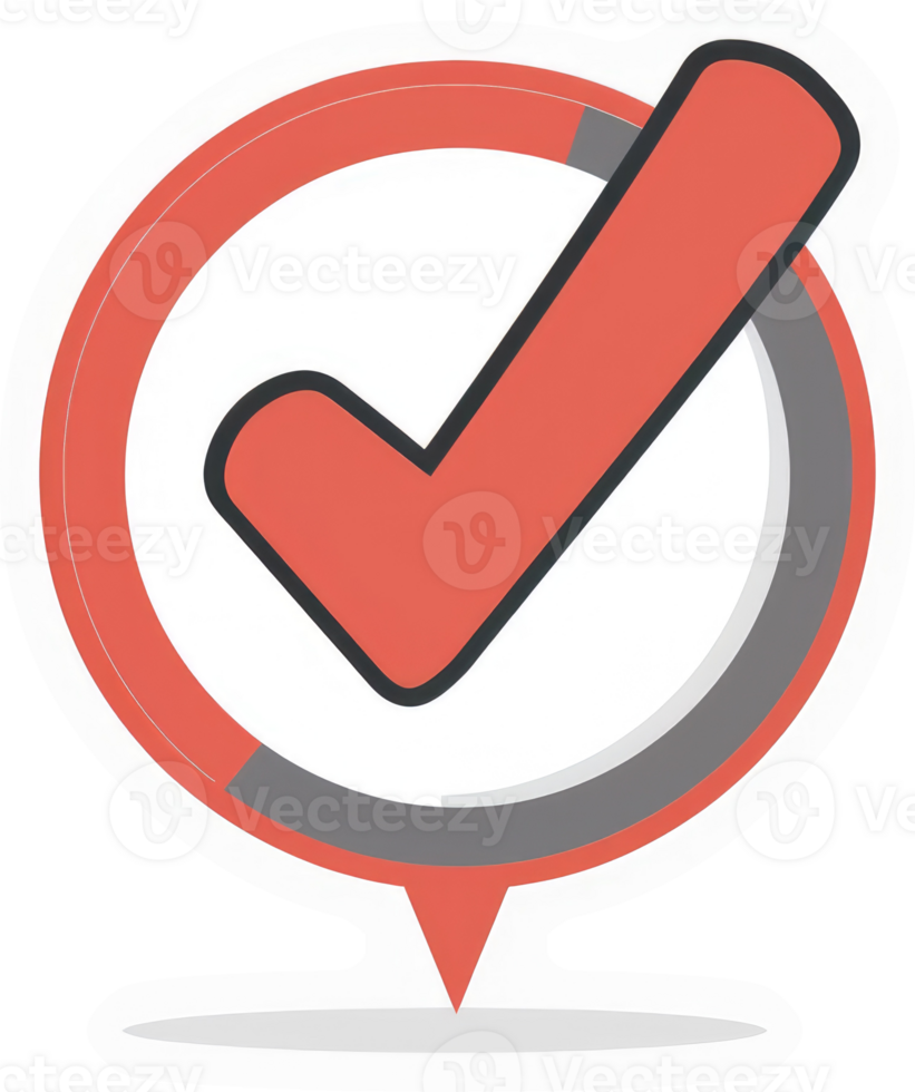 A highlighted check mark graphic, signifying approval or confirmation. png