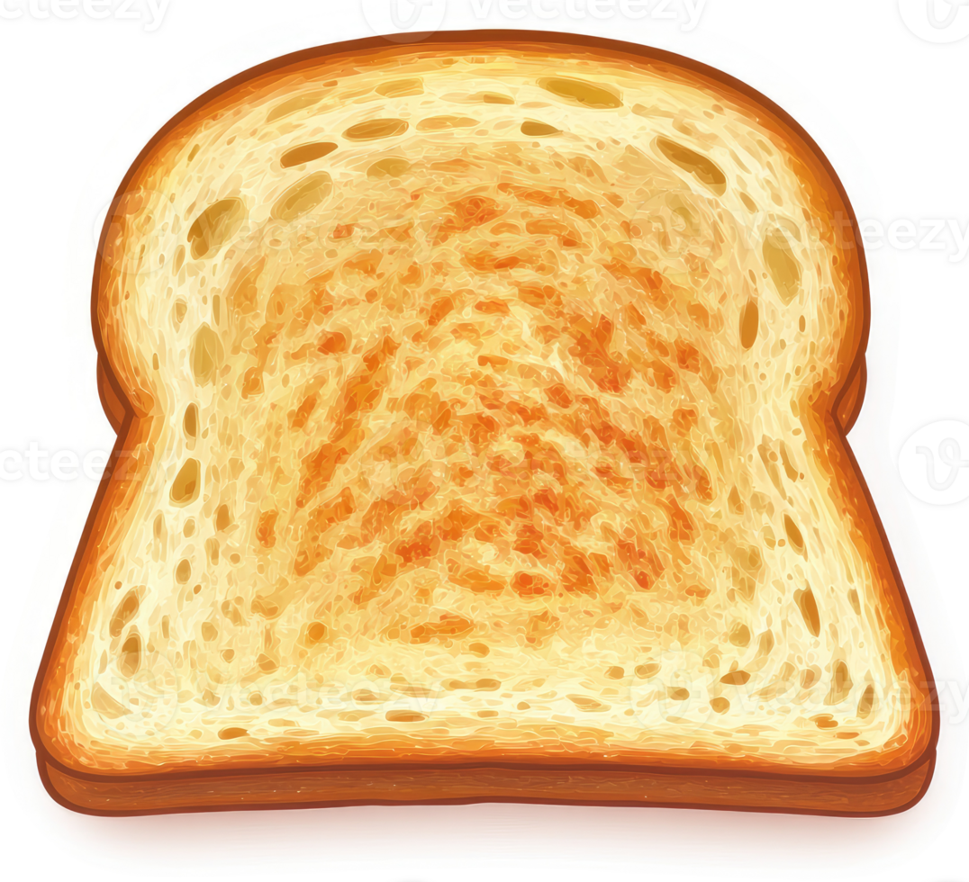 A golden-brown slice of toasted bread. png