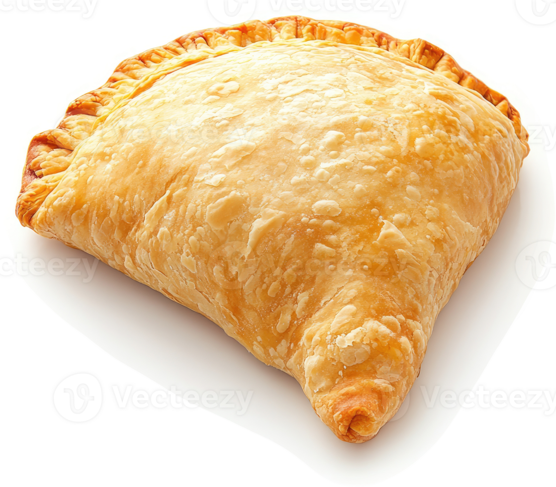 A golden, flaky pastry filled with savory ingredients. png