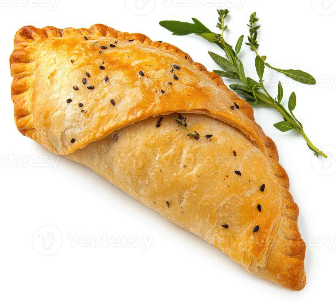 A golden-brown savory pastry, likely a savory empanada. png