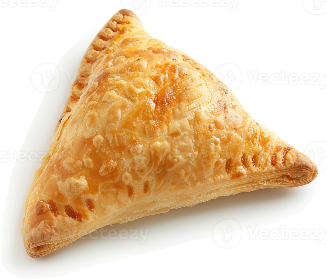 Golden triangle pastry, a delicious savory treat. png