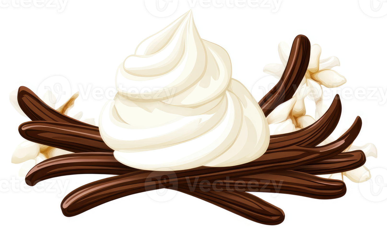 A delightful blend of vanilla beans and whipped cream. png
