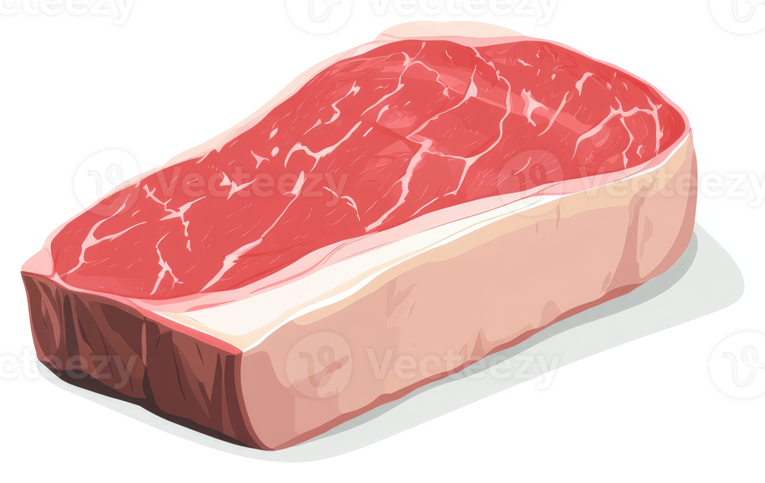 A raw steak, ready for preparation. png