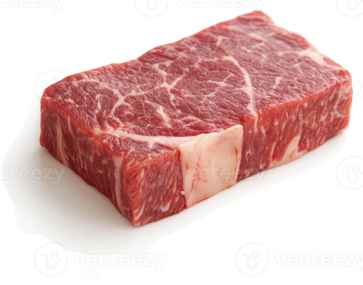 A raw steak, a piece of red meat ready for cooking. png