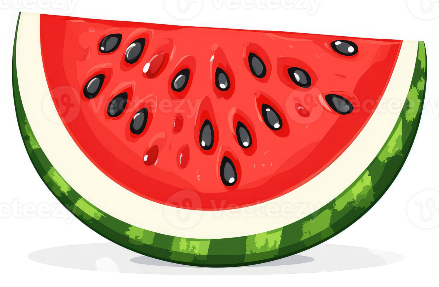 A vibrant slice of summer watermelon. png