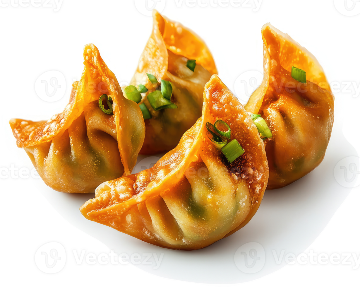 Crispy golden dumplings with a savory filling. png