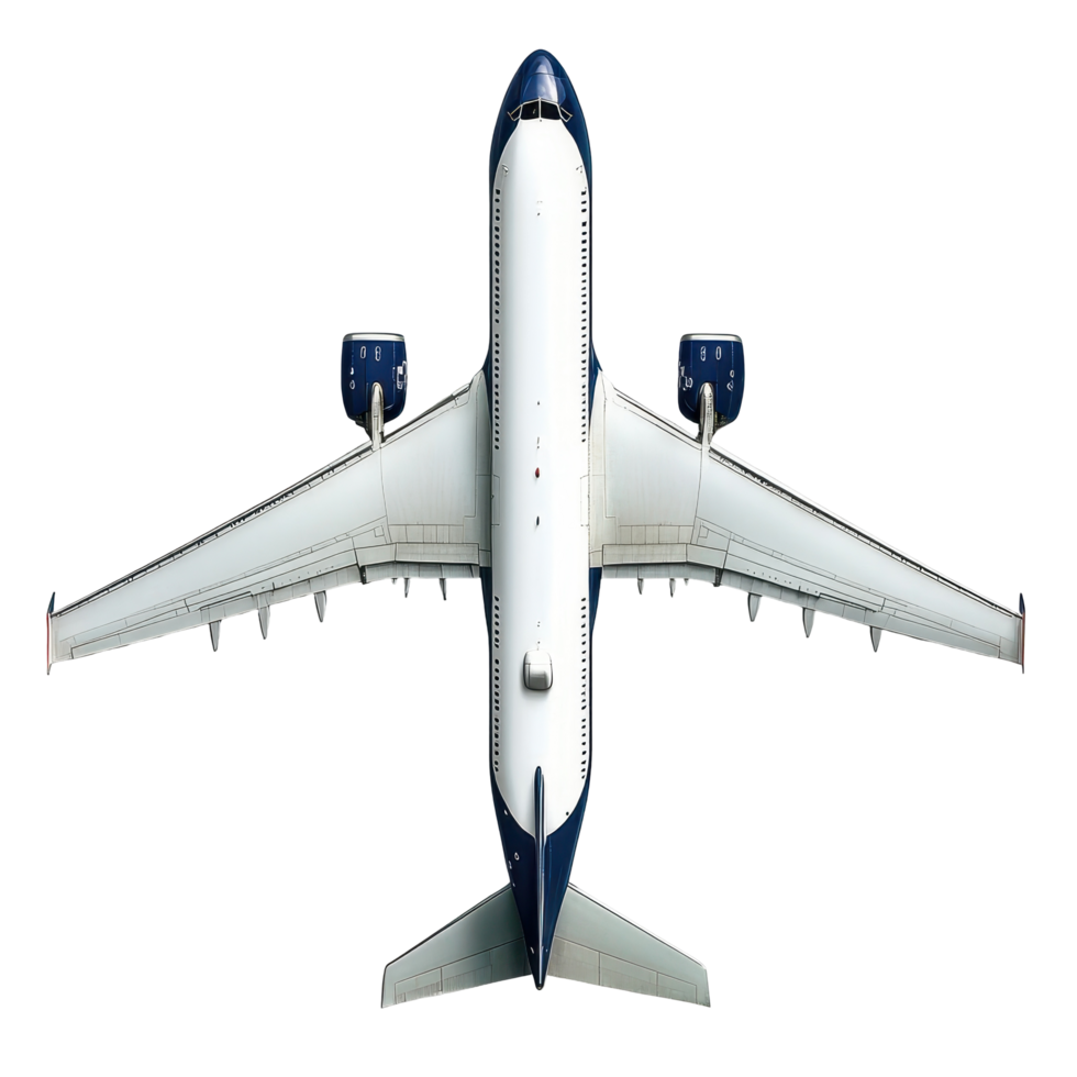 Commercial jetliner viewed from below. png