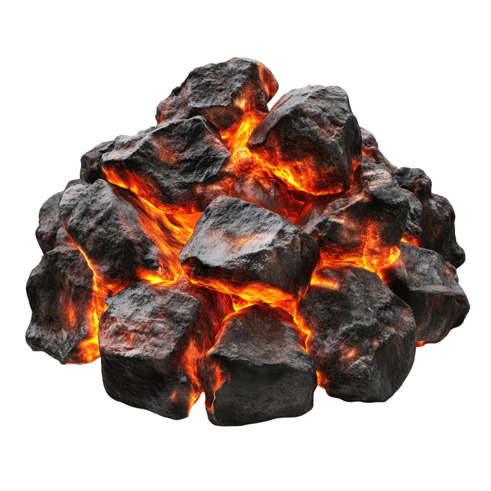Molten rock heap ignites in fiery display. png