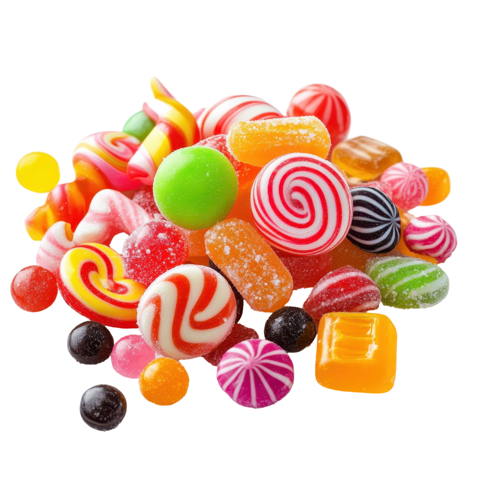 Colorful assortment of sweet treats for a delightful display. png