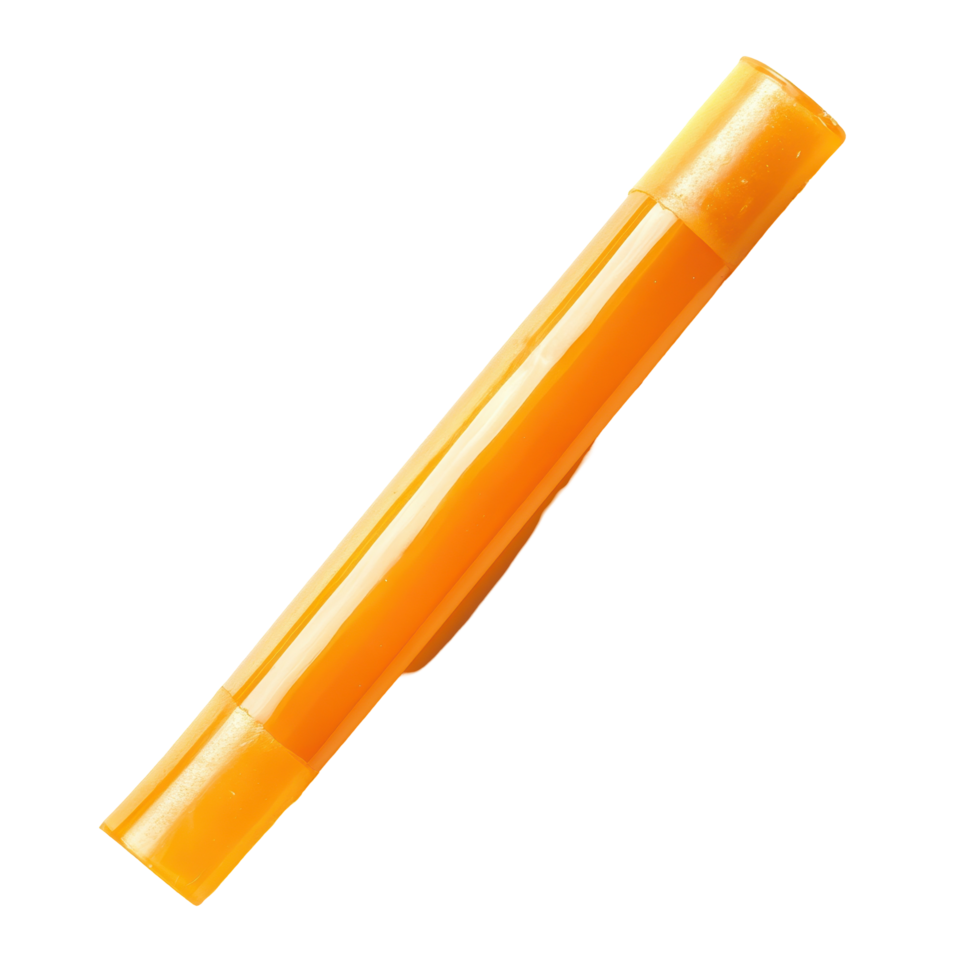 Orange marker, angled, and ready to use. png