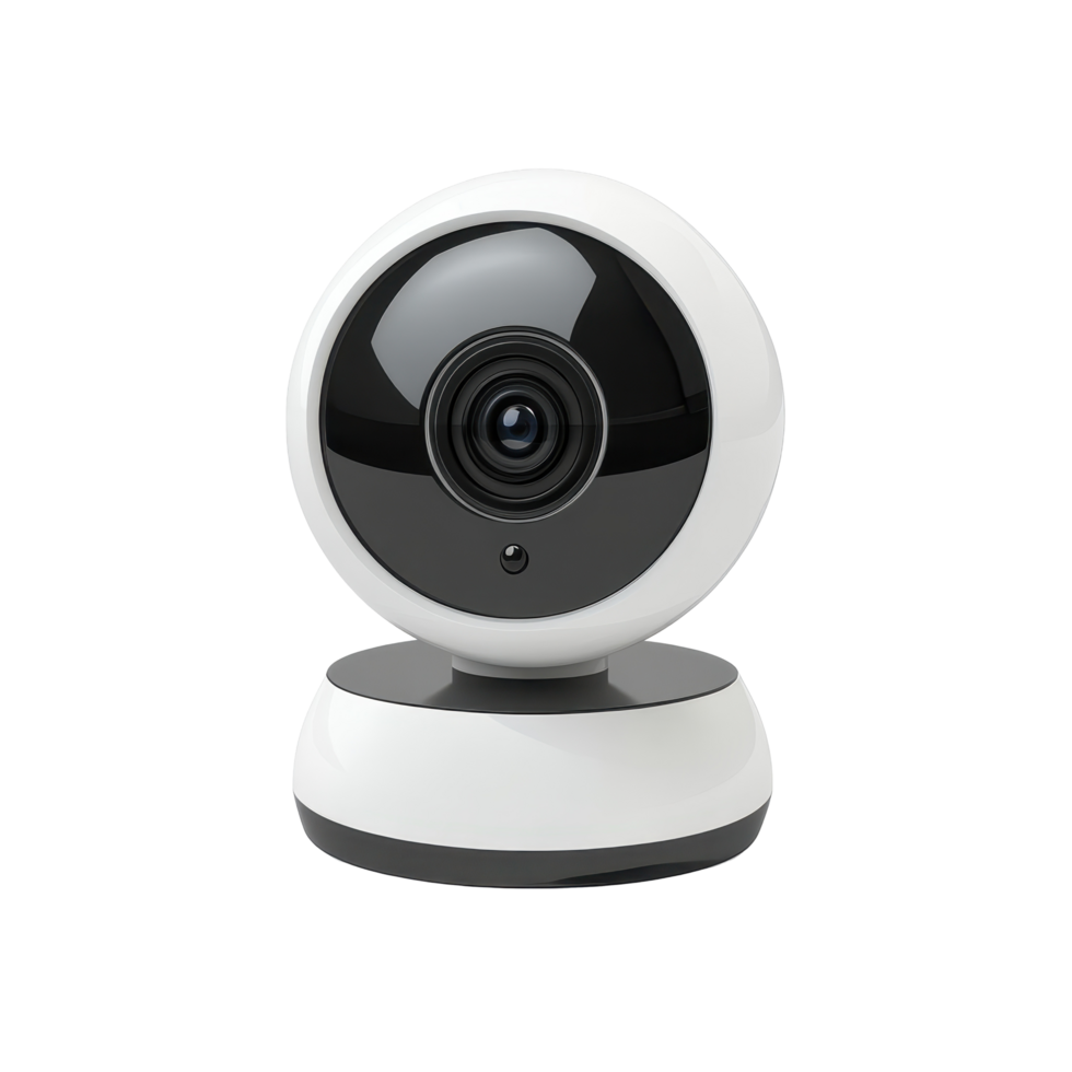 Wireless security camera with pan and tilt function. png