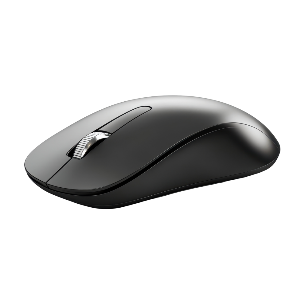 Wireless computer mouse with ergonomic design. png