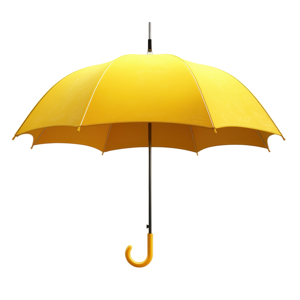 Sunny yellow umbrella against a muted color background. png