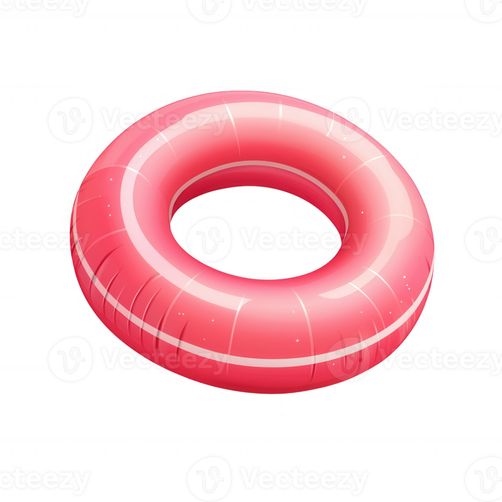 A vibrant pink inflatable donut for swimming, perfect for summer fun at the pool or beach. Ideal for relaxing and enjoying the sunny weather. png