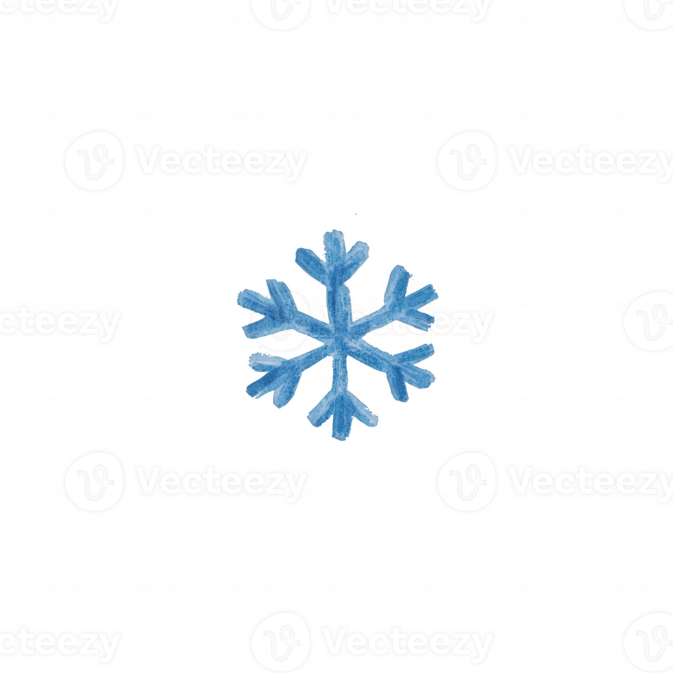A beautiful blue snowflake design with intricate details on a transparent background, perfect for winter-themed projects and illustrations. png