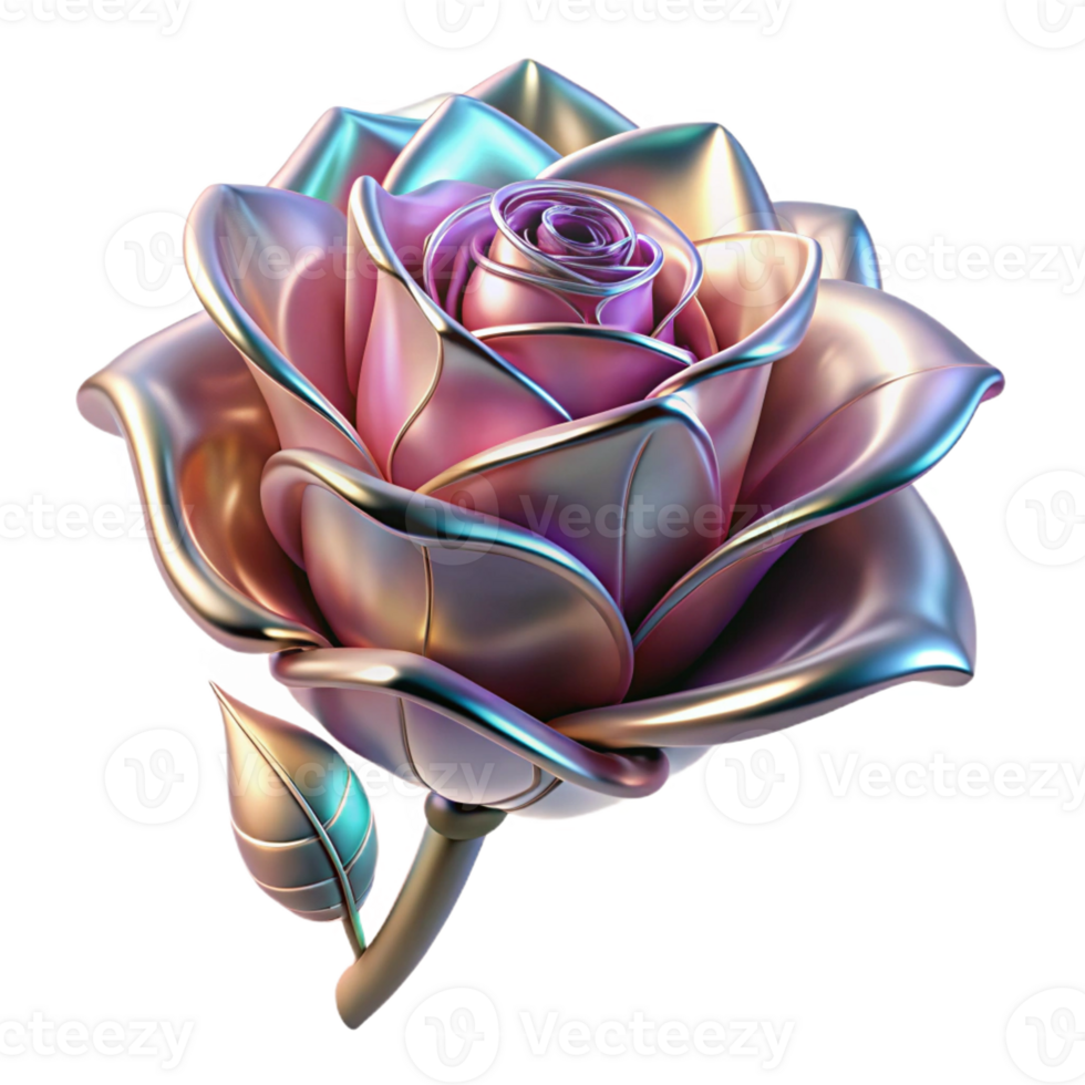 dramatic abstract vibrant artistic Biomechanical Rose Metallic original authentic png