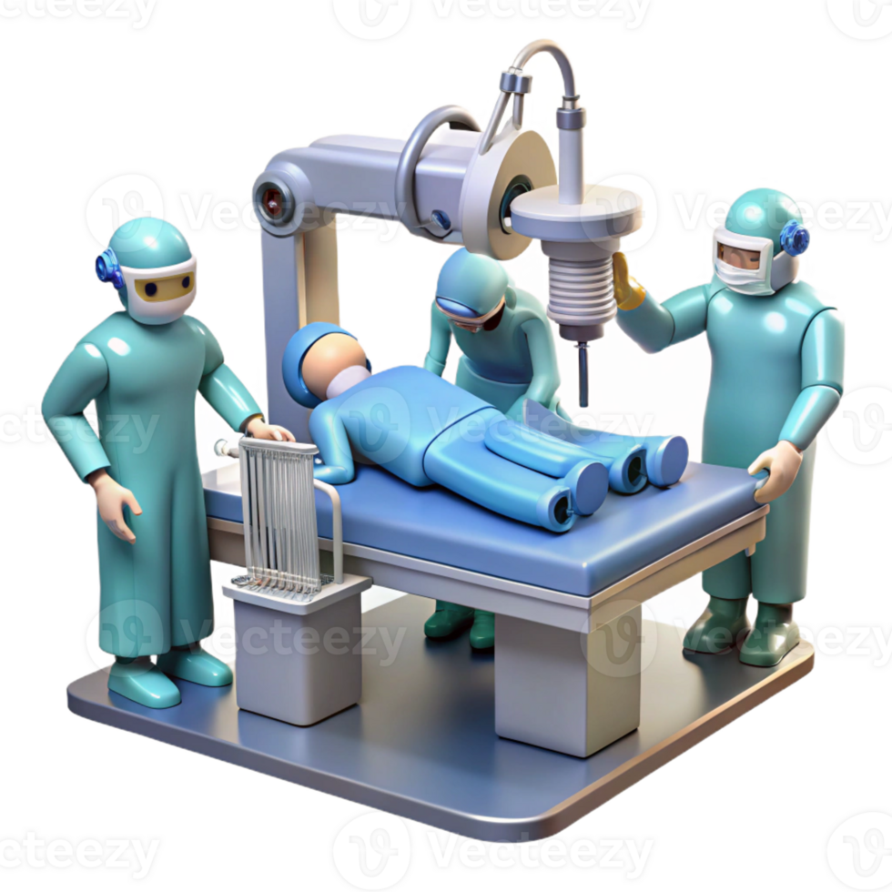 impressive artistic serene rustic Futuristic Operating Room Robotic original high quality png
