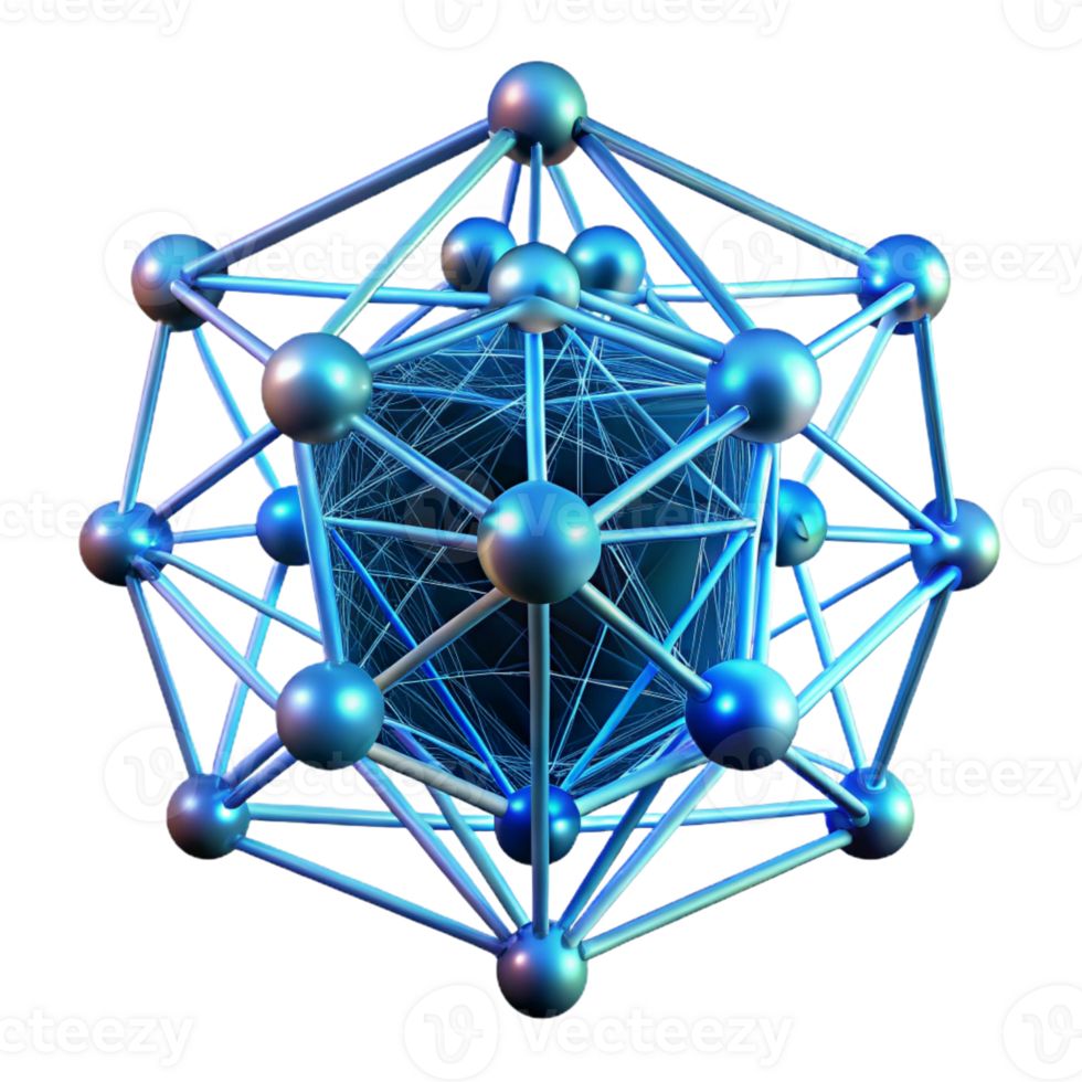 impressive modern dramatic modern A Network of Interconnected Glowing Lines authentic 4K png