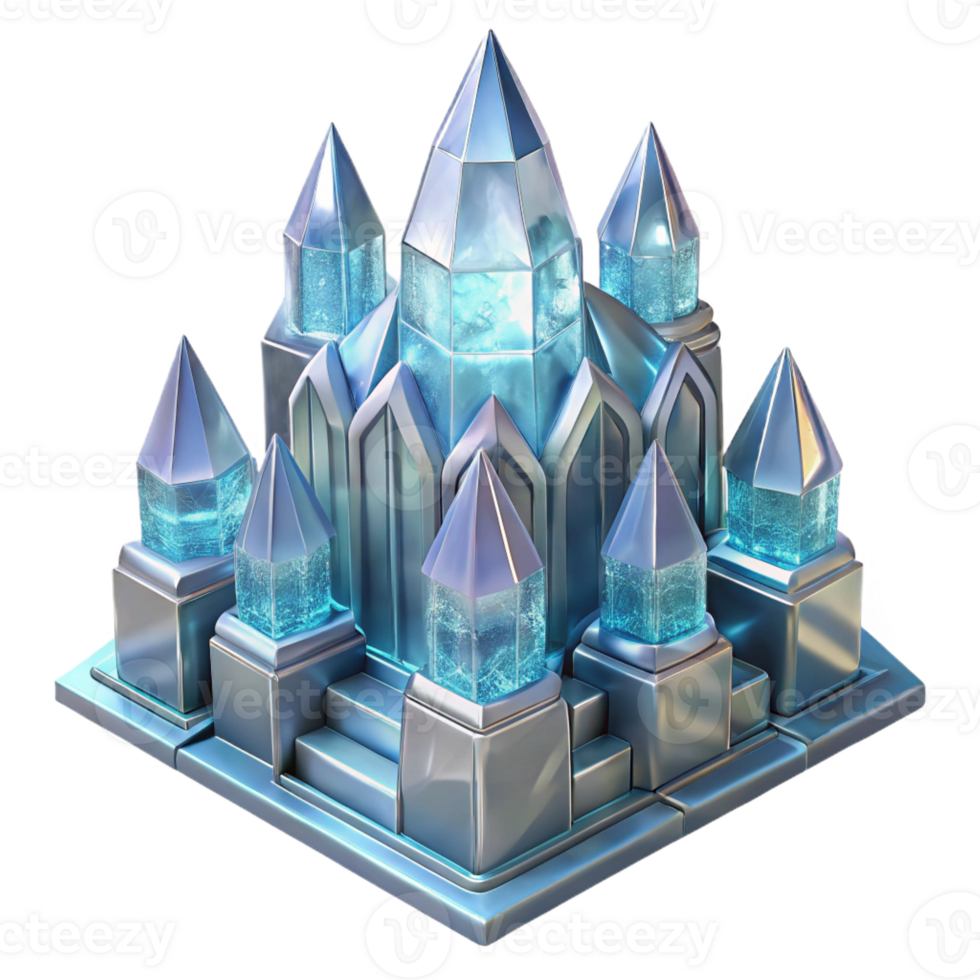 vibrant rustic stunning traditional Crystal Palace Intricate Translucent 4K 4K png