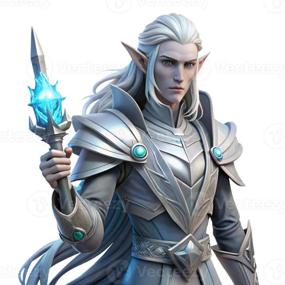 stunning contemporary stunning modern A Lone Ethereal Warrior with Flowing high quality original png