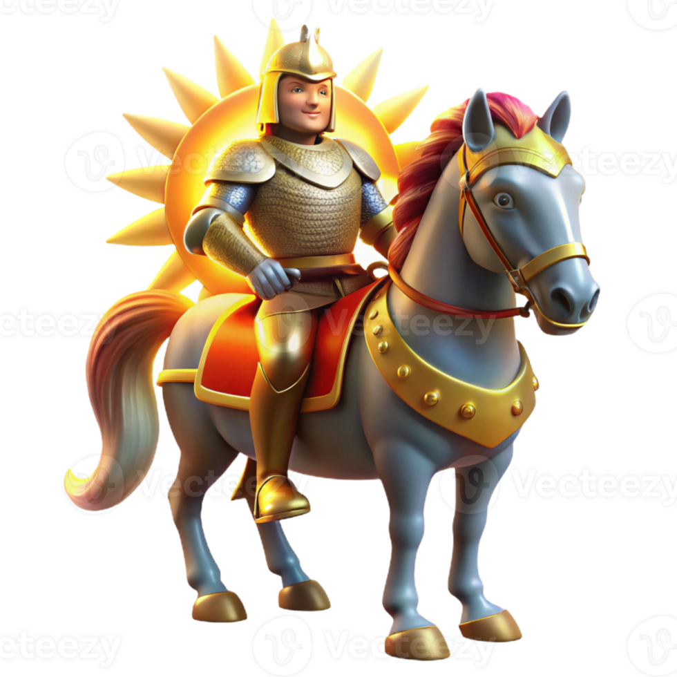 beautiful modern wonderful classic A Courageous Knight in Shining Armor professional premium png