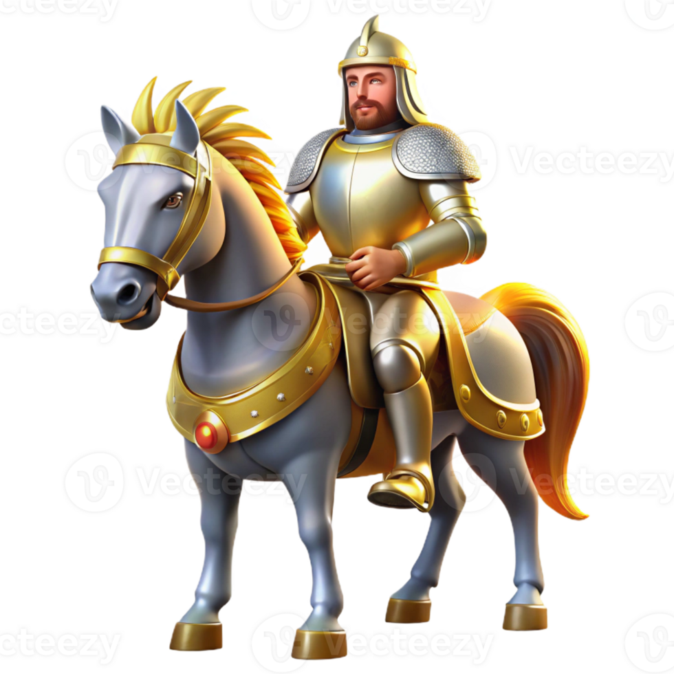 serene vintage elegant minimalist A Courageous Knight in Shining Armor authentic genuine png