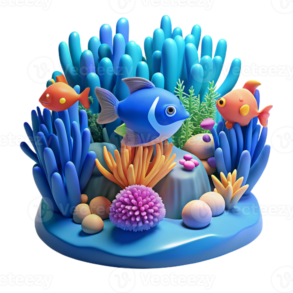 extraordinary minimalist vibrant classic A Vibrant Coral Reef Teeming with Fish Un original genuine png