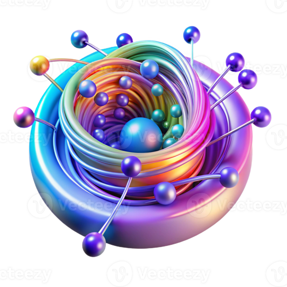 stunning creative vibrant minimalist Quantum Computer Processing authentic high resolution png