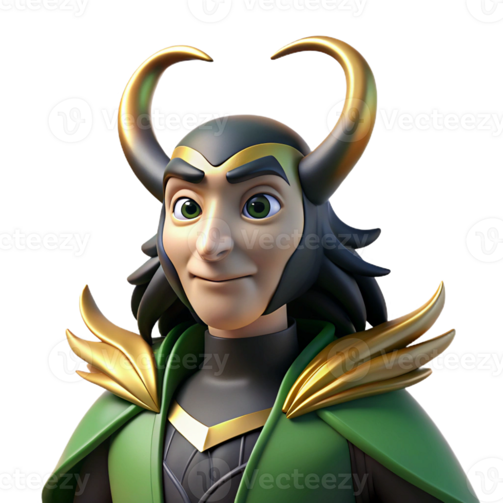 dramatic artistic serene artistic A Cunning Loki Transforming Into a Raven authentic high resolution png