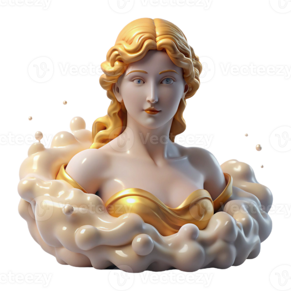 dramatic contemporary serene modern A Aphrodite Emerging from the exclusive professional png