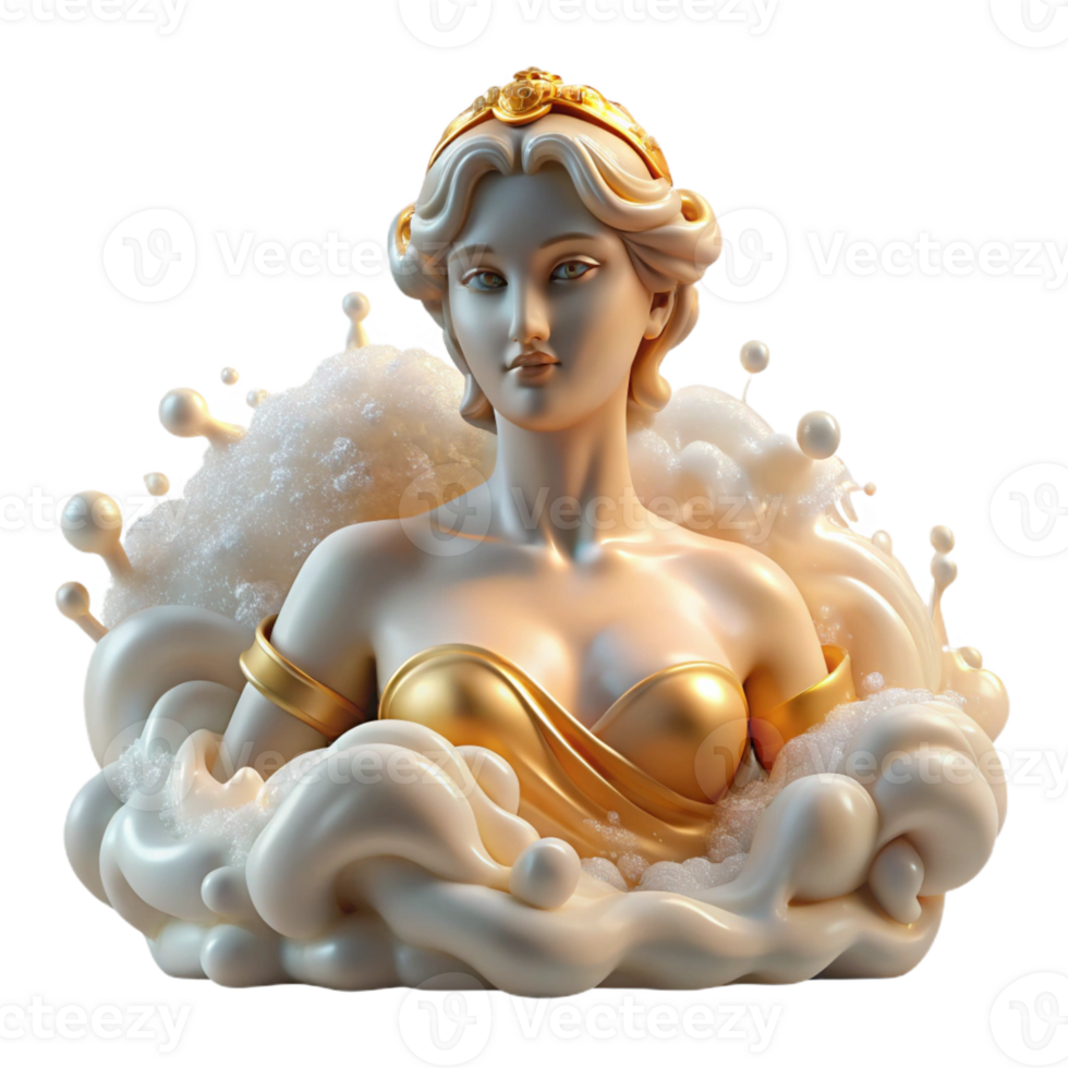 extraordinary classic magnificent minimalist A Aphrodite Emerging from the premium 4K png