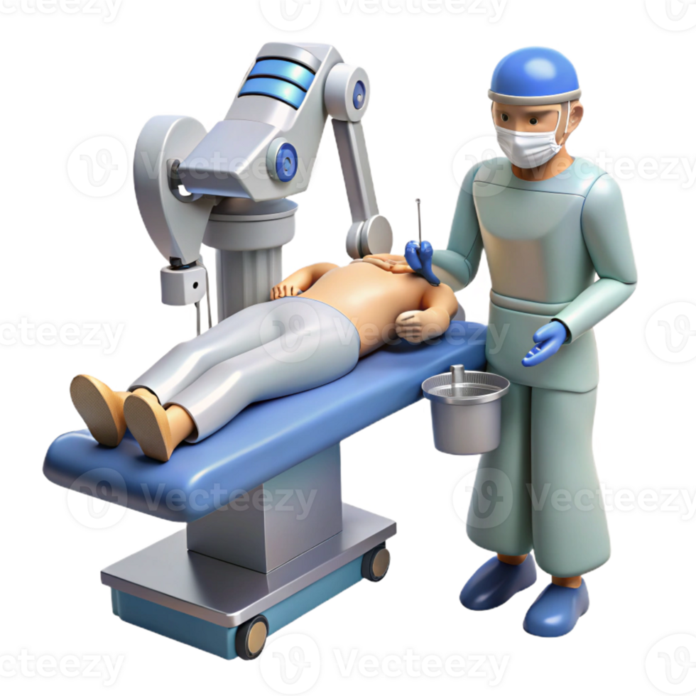 magnificent minimalist wonderful minimalist A Robotic Surgeon Performing an Operation 4K genuine png