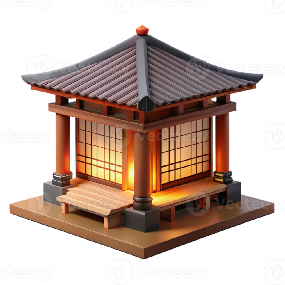 beautiful modern stunning creative Japanese Tea House Tatami Mats Shoji original premium png