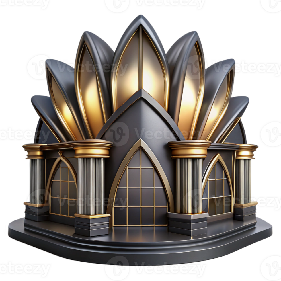 serene minimalist serene creative An Art Deco Opera House Crafted from professional original png