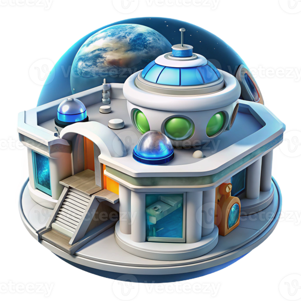 serene rustic magnificent minimalist Space Station Modular Architecture Zero original detailed png